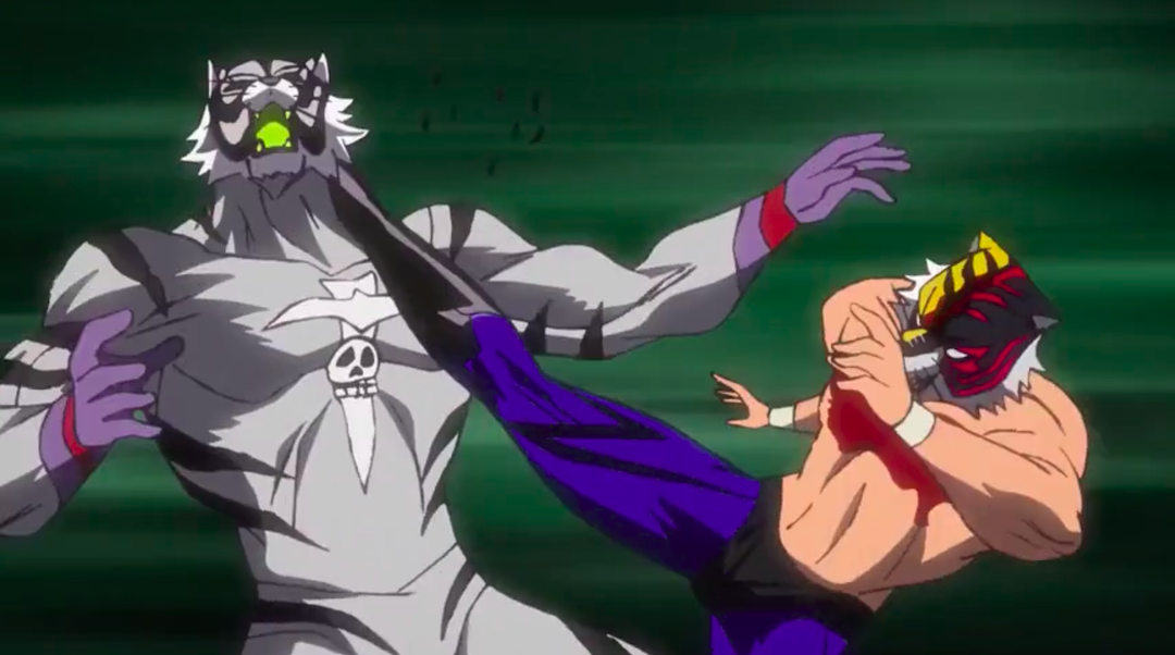 Tiger Mask kicks The Third