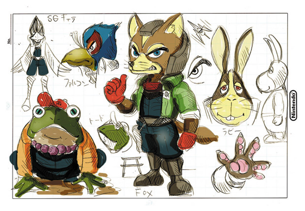 Star Fox designs by Takaya Imamura